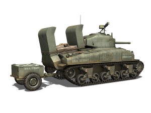 m4a1 sherman - aide de camp 3D Model
