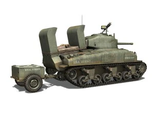 m4a1 sherman - aide de camp 3D Model
