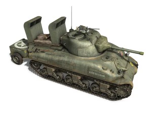m4a1 sherman - aide de camp 3D Model