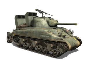 m4a1 sherman - aide de camp 3D Model