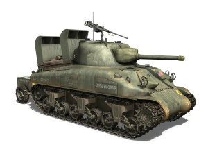 m4a1 sherman - aide de camp 3D Model
