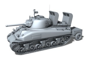 m4a1 sherman - aide de camp 3D Model