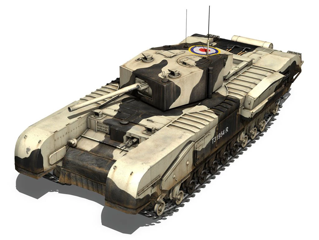churchill mkiii kingforce 3D Model .c4d .max .obj .3ds .fbx .stl .blend 