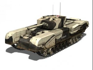 churchill mkiii kingforce 3D Model
