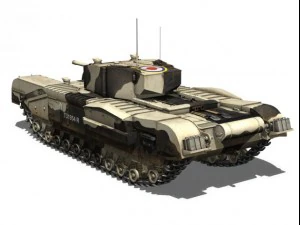 churchill mkiii kingforce 3D Model