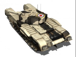 churchill mkiii kingforce 3D Модель