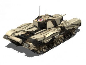 churchill mkiii kingforce 3D Модель