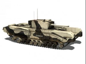 churchill mkiii kingforce 3D Model