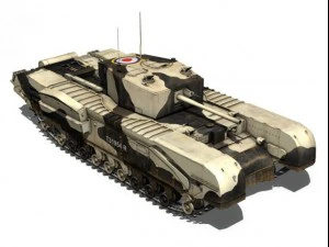 churchill mkiii kingforce 3D Model