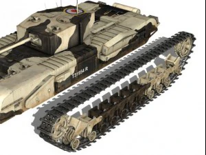 churchill mkiii kingforce 3D Model