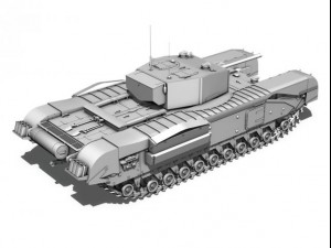 churchill mkiii kingforce 3D Модель