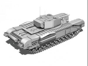 churchill mkiii kingforce 3D Model