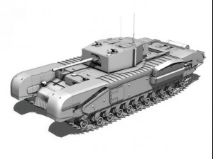 churchill mkiii kingforce 3D Модель