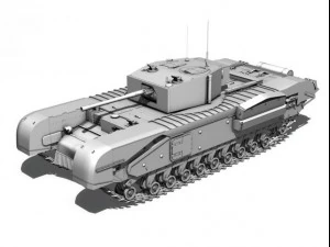 churchill mkiii kingforce 3D Model