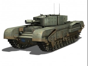 churchill mkiii avre 3D 모델