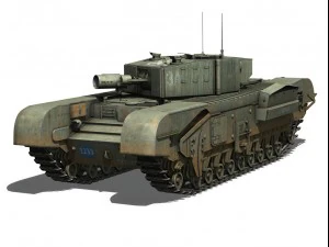 churchill mkiii avre 3D Model