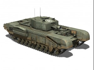 churchill mkiii avre 3D 모델