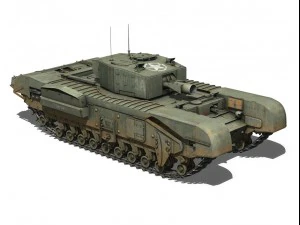 churchill mkiii avre 3D Model