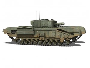 churchill mkiii avre 3D Model