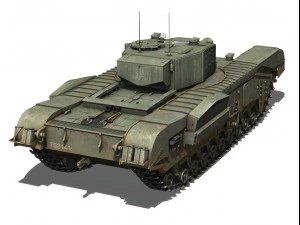 churchill mkiii avre 3D Model