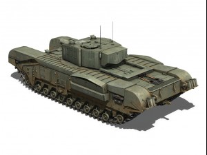 churchill mkiii avre 3D 모델