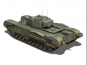 churchill mkiii avre 3D Model