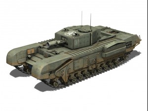 churchill mkiii avre 3D 모델