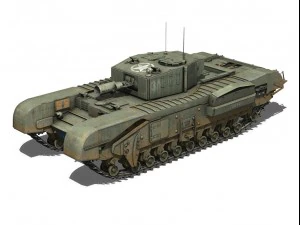churchill mkiii avre 3D Model