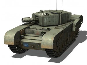 churchill mkiii avre 3D Model