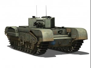 churchill mkiii avre 3D Model