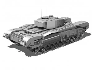 churchill mkiii avre 3D Model