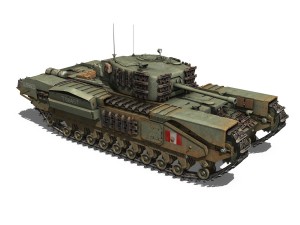 churchill mk iv - t68457 3D Модель