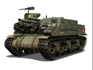 m7 priest - anzio - british army 3Dモデル