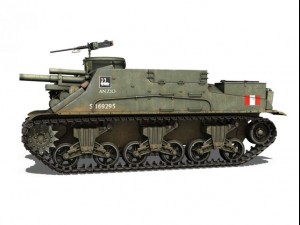 m7 priest - anzio - british army Modello 3D