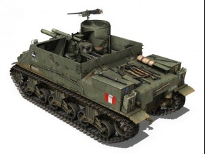 m7 priest - anzio - british army Modello 3D