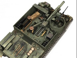 m7 priest - anzio - british army Modello 3D