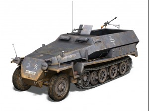 sdkfz 251 ausfc halftrack Modelo 3D