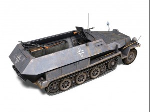 sdkfz 251 ausfc halftrack Modelo 3D