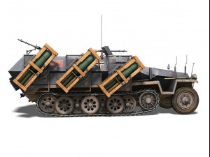 sdkfz 251 ausf c stuka zu fuss 3D मॉडल