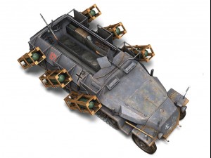 sdkfz 251 ausf c stuka zu fuss 3D मॉडल