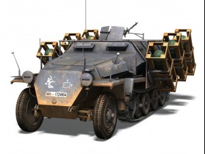 sdkfz 251 ausf c stuka zu fuss 3D मॉडल