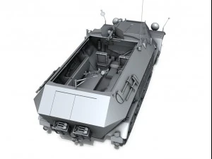 sd kfz 251 ausf b hanomag halftruck 3D Model