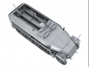 sd kfz 251 ausf c hanomag halftruck 3D Model