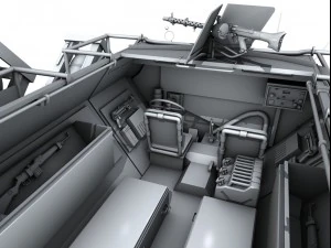 sdkfz 251 ausf c walking stuka 3D Model