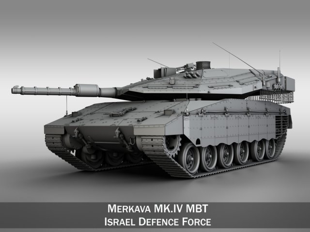 merkava iv mbt 3D मॉडल .c4d .max .obj .3ds .fbx .stl .blend 