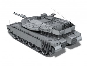 merkava iv mbt 3D मॉडल