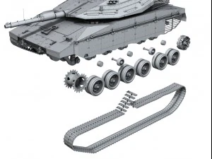 merkava iv mbt 3D Model