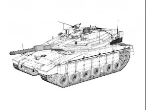 merkava iv mbt 3D Model