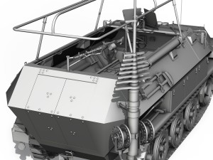 sdkfz 2513 iv ausfa hanomag radio and command 3D Модель