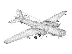 heinkel he 177 a5 greif 6kg 100 3D Model